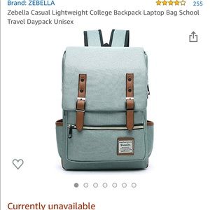 NEW Zebella Casual Lightweight Backpack Laptop